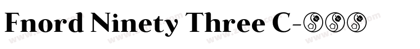 Fnord Ninety Three C字体转换